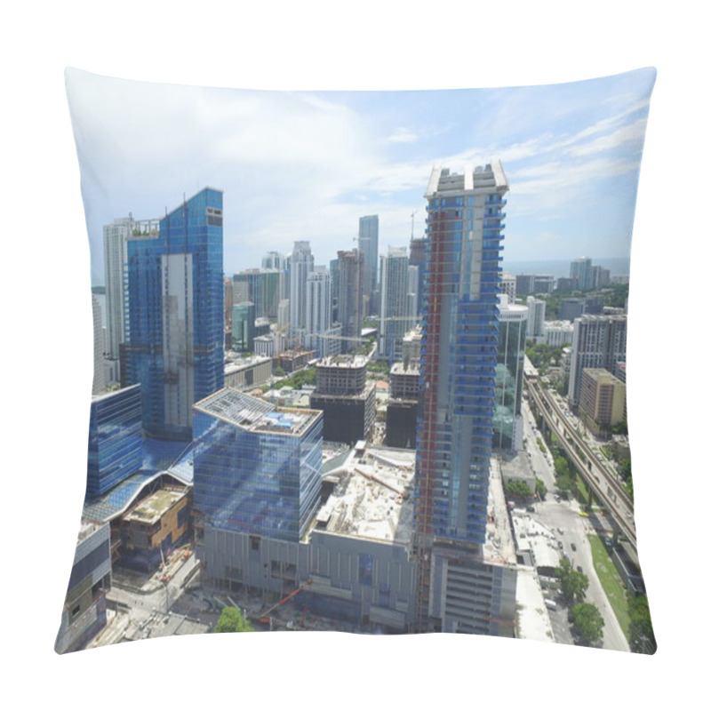 Personality  Construction Sites At Brickell Pillow Covers