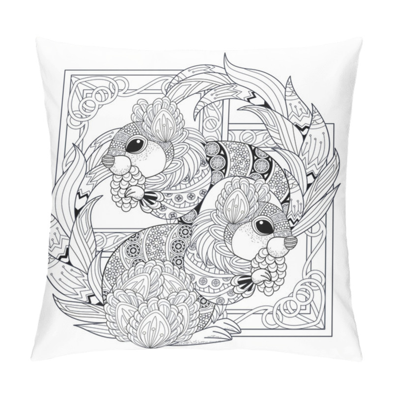 Personality  Lovely Squirrel Design Pillow Covers