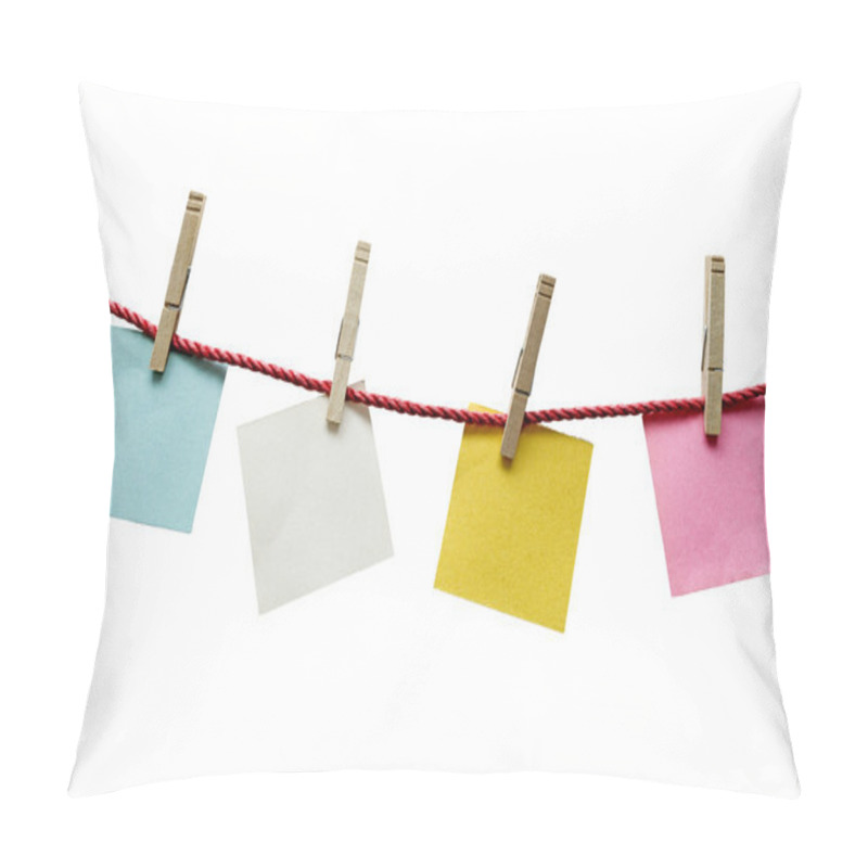 Personality  Textured Blank Papers Hanging On Rope Pillow Covers