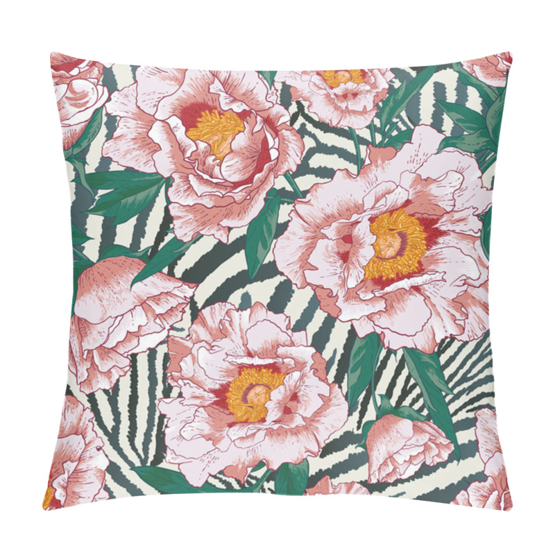 Personality  Beautiful Tropical Seamless Flower Pattern Pillow Covers