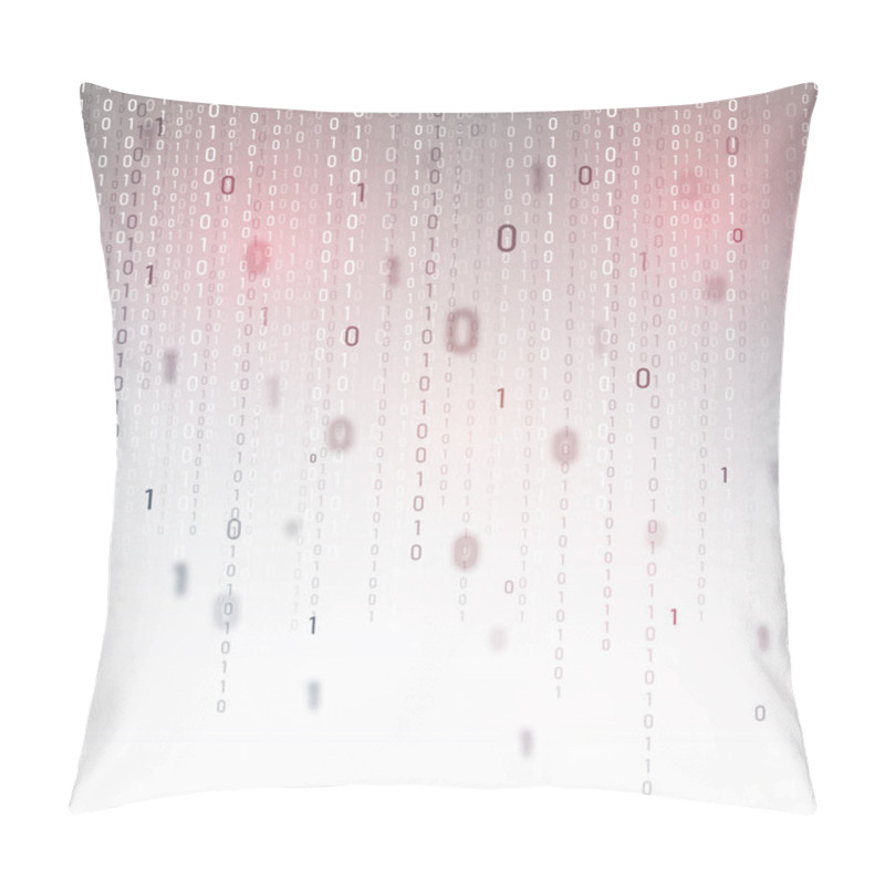 Personality  Abstract Binary Code Background With Numeric Digit Zero And One For Data And Technology Concept. Pillow Covers