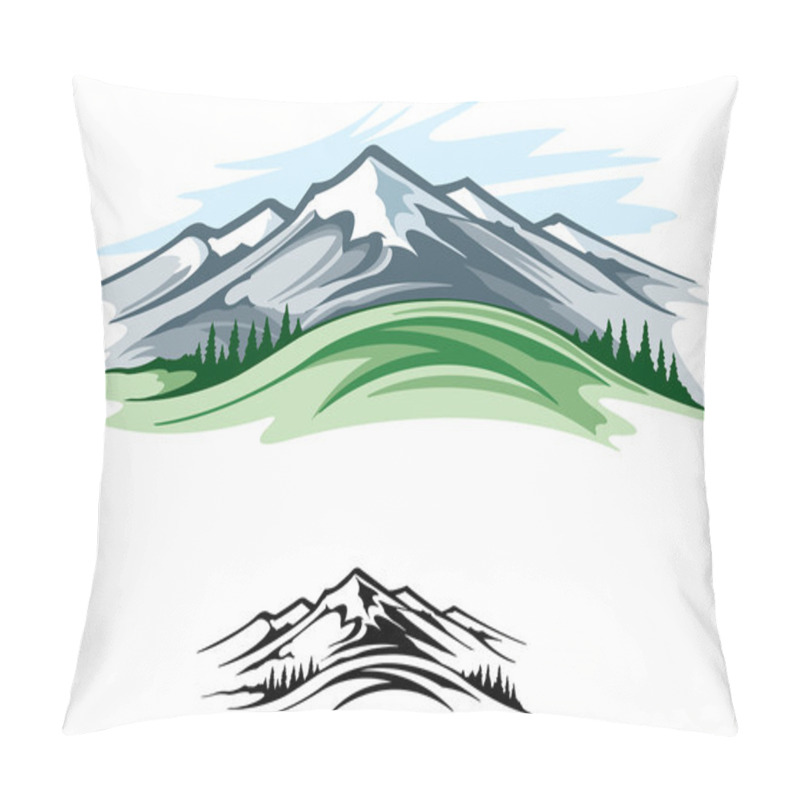 Personality  Mountain Landscape Pillow Covers