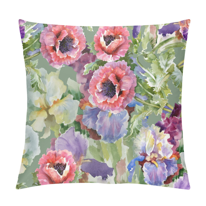 Personality  Blooming Poppy  Flowers Pillow Covers