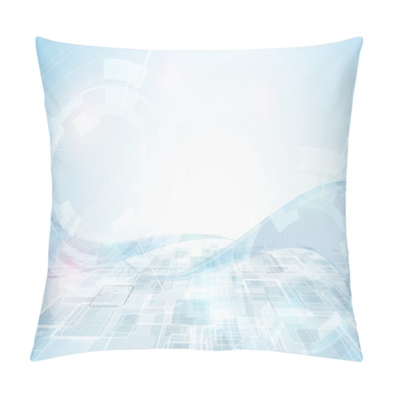 Personality  Great Light Futuristic Computer Technology Business Background B Pillow Covers