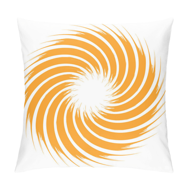 Personality  Spiral Helix, Volute And Vortex Shape. Swirl, Twirl, Twist Rotation Vector Illustration. Eps 10 Pillow Covers