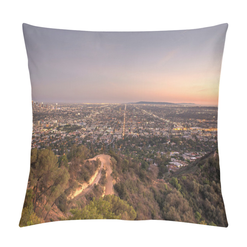 Personality  Beautiful Aerial View In Los Angeles Pillow Covers