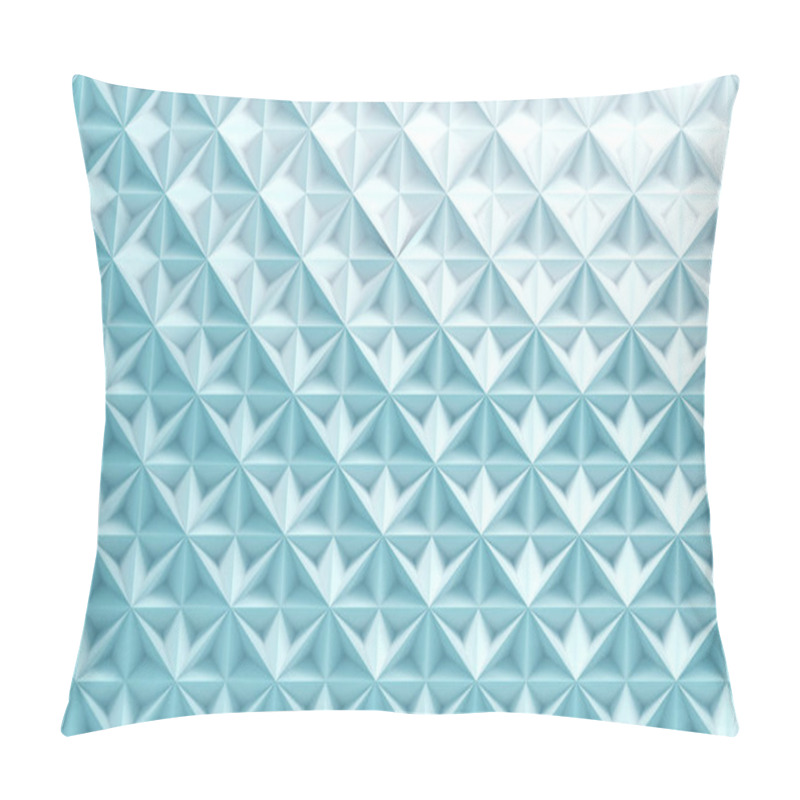 Personality  Blue Repeating Pyramid Triangle Pattern  Pillow Covers