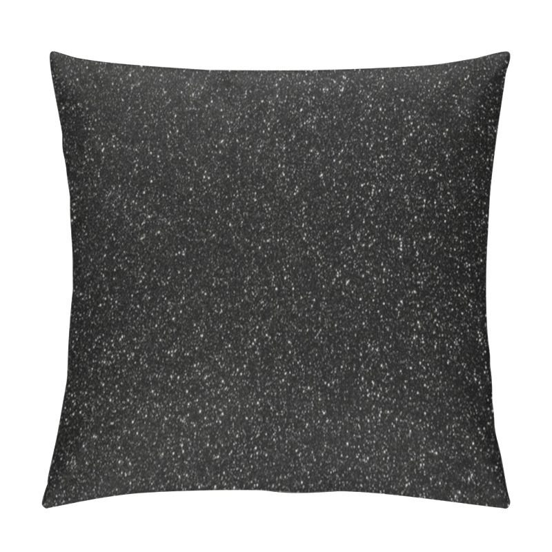 Personality  Black Glitter Texture Background Pillow Covers