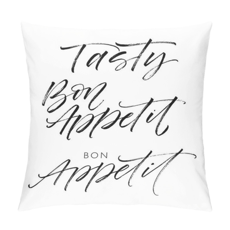 Personality  Tasty And Bon Appetit Card. Pillow Covers