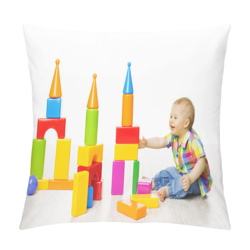 Personality  Baby Kid Play Block Toys Building, Child Boy Playing Bricks Game In Children Room Pillow Covers