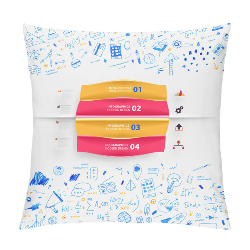 Personality  Business  Icons And Elements Pillow Covers