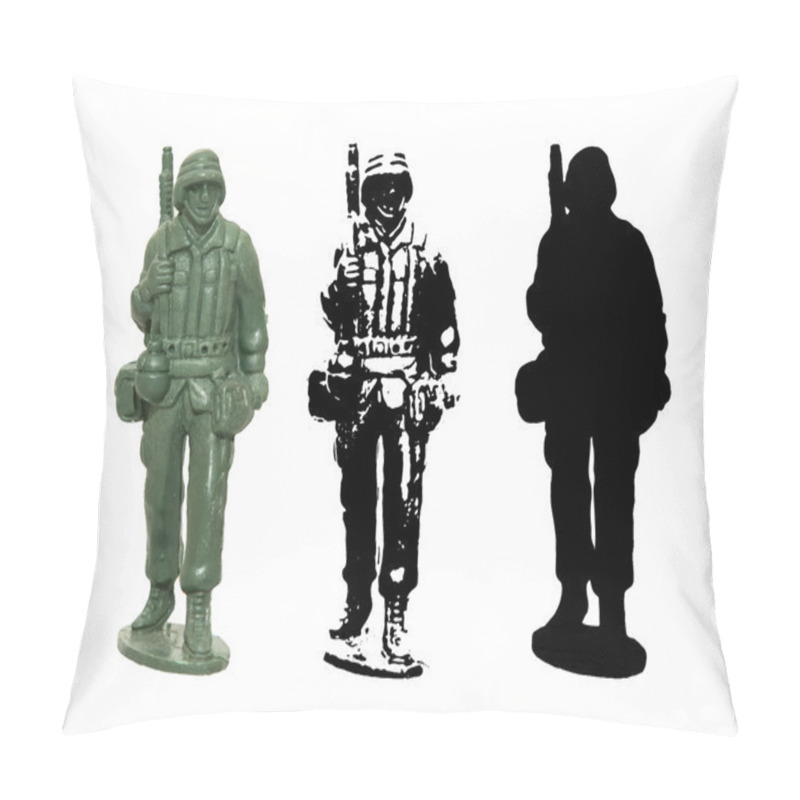 Personality  Plastic Toy Soldier Vector Pillow Covers