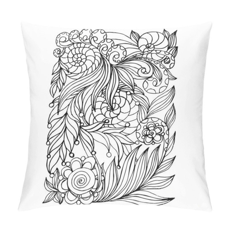 Personality  Floral Collection. Ethnic Zentangle Ornament Pillow Covers