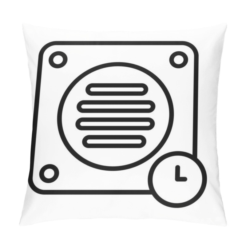 Personality  Floor Drain Icon. Efficient And Fast Floor Drain Pillow Covers