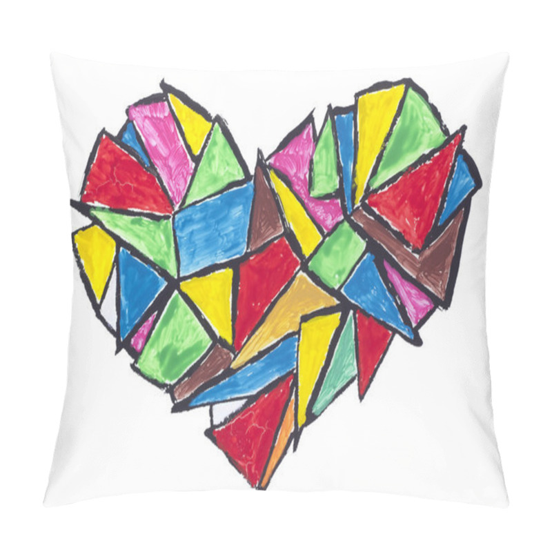 Personality  Broken Heart Abstract Concept Pillow Covers