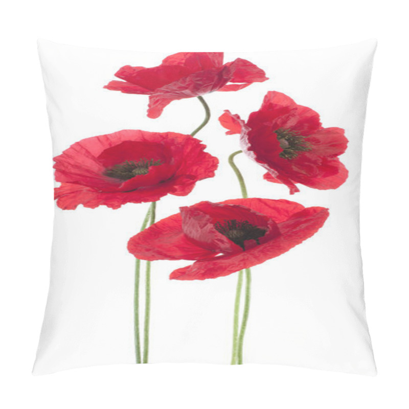 Personality  Poppy Flowers Pillow Covers