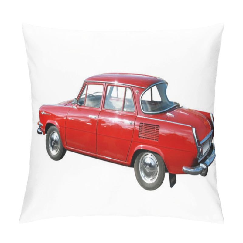 Personality  Antique Car With Clipping Path On White Background Pillow Covers