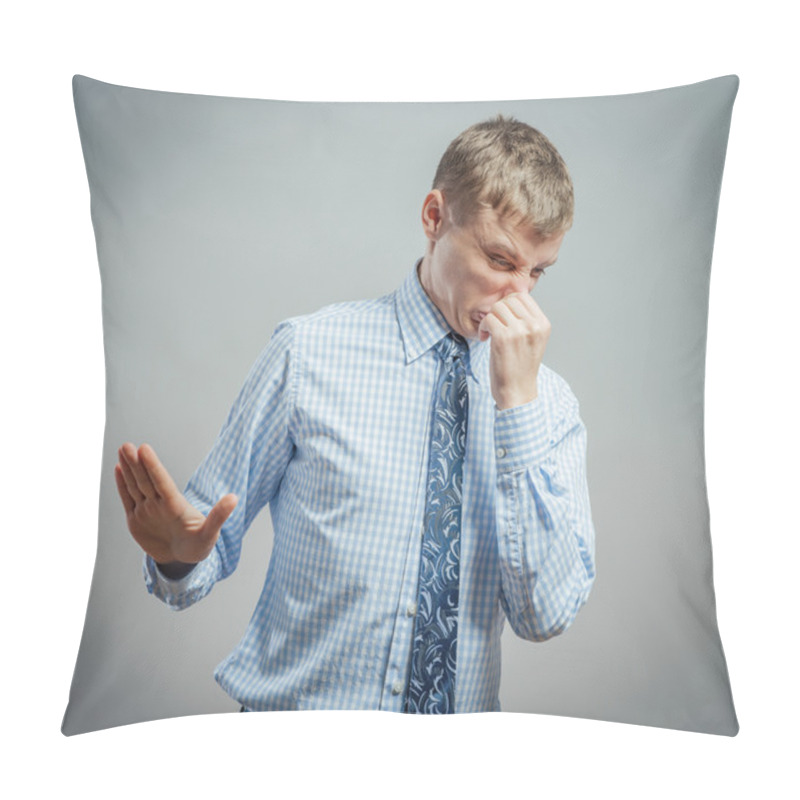 Personality  Man Pinches His Nose Pillow Covers