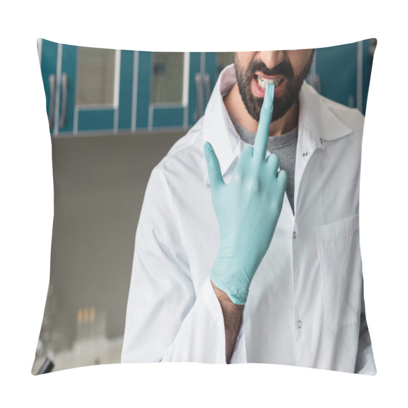 Personality  Scientist In Protective Glove Pillow Covers