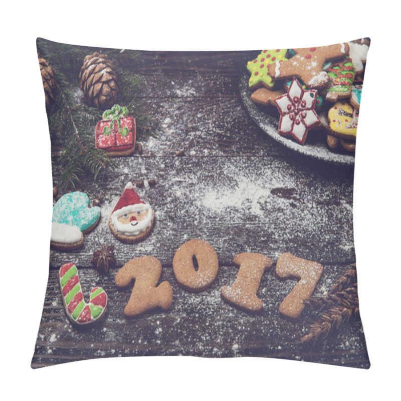 Personality  Different Ginger Cookies 2017 Year Pillow Covers