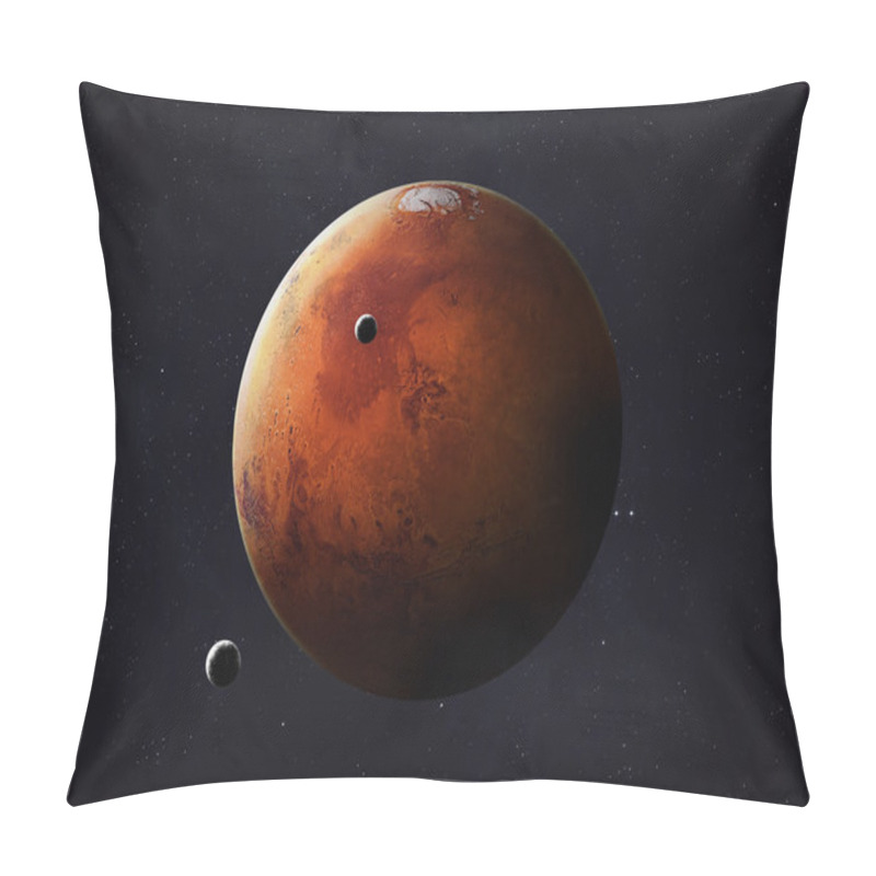 Personality  Shot Of Mars Taken From Open Space. Collage Images Provided By Www.nasa.gov. Pillow Covers