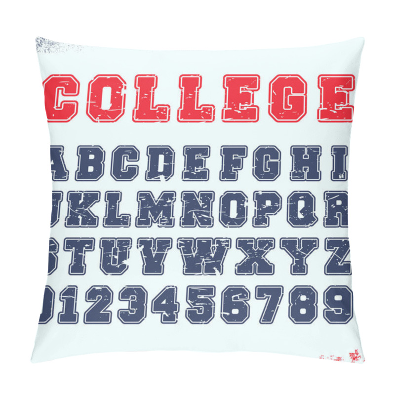 Personality  Alphabet Font Template Pillow Covers