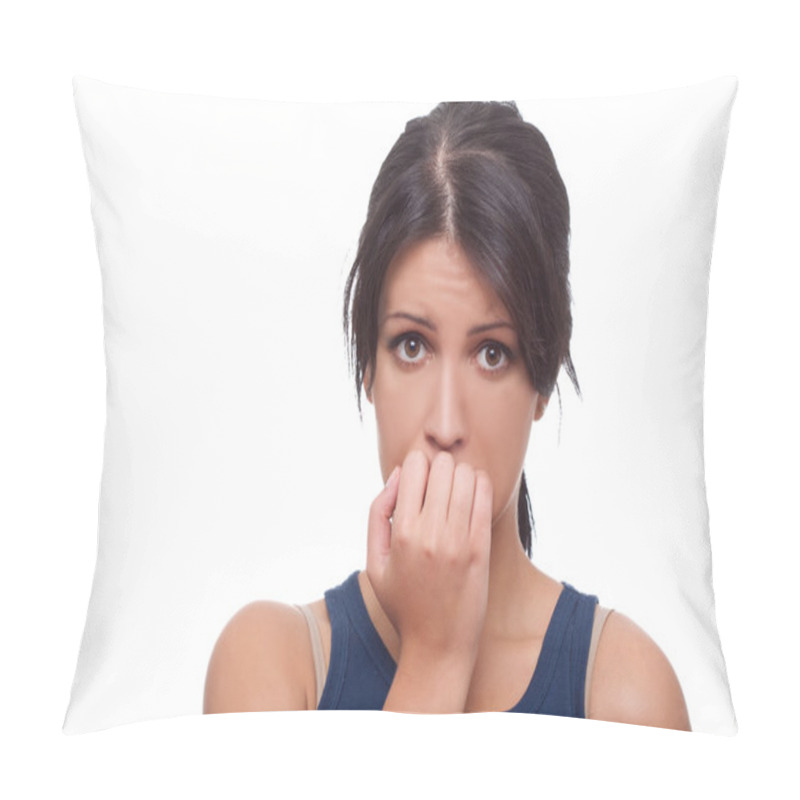 Personality  Worried Woman Pillow Covers