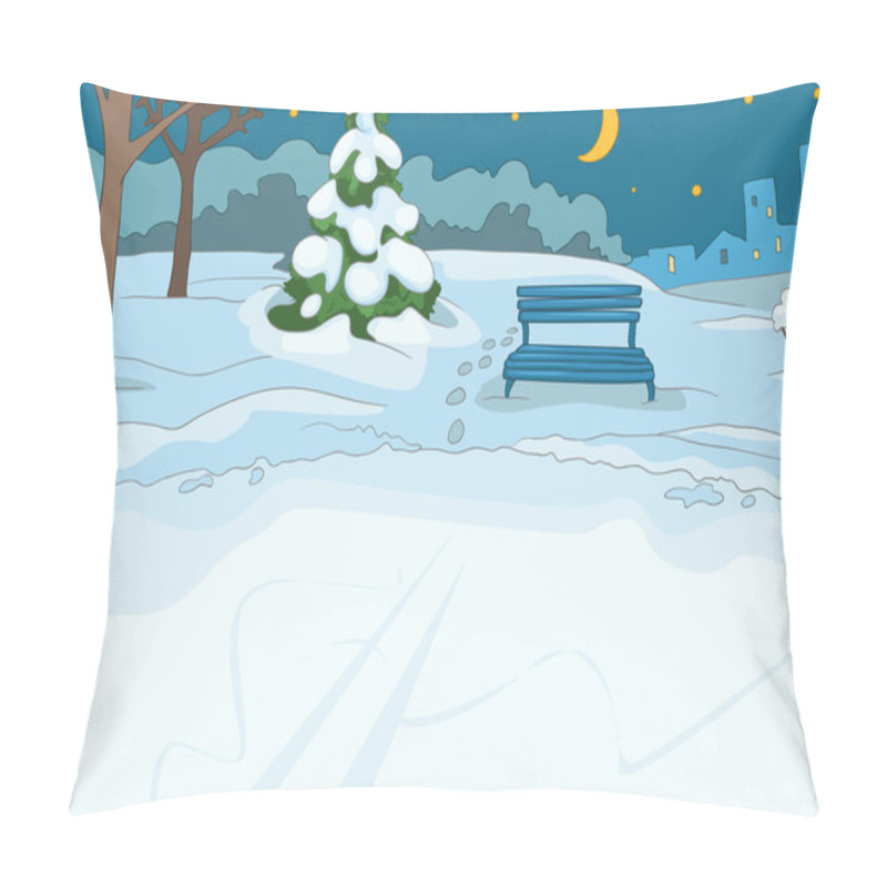 Personality  Outdoor Skating Rink Pillow Covers