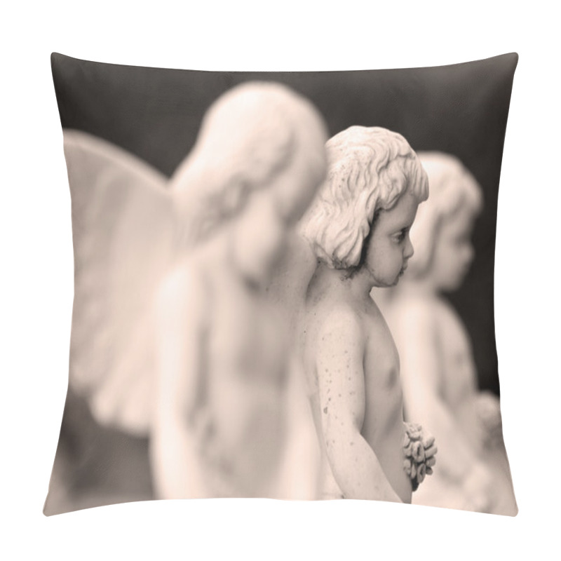 Personality  Little Angelic Statues Pillow Covers