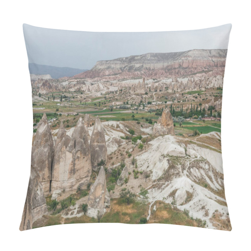 Personality  Aerial View Of Majestic Landscape In Goreme National Park, Cappadocia, Turkey Pillow Covers