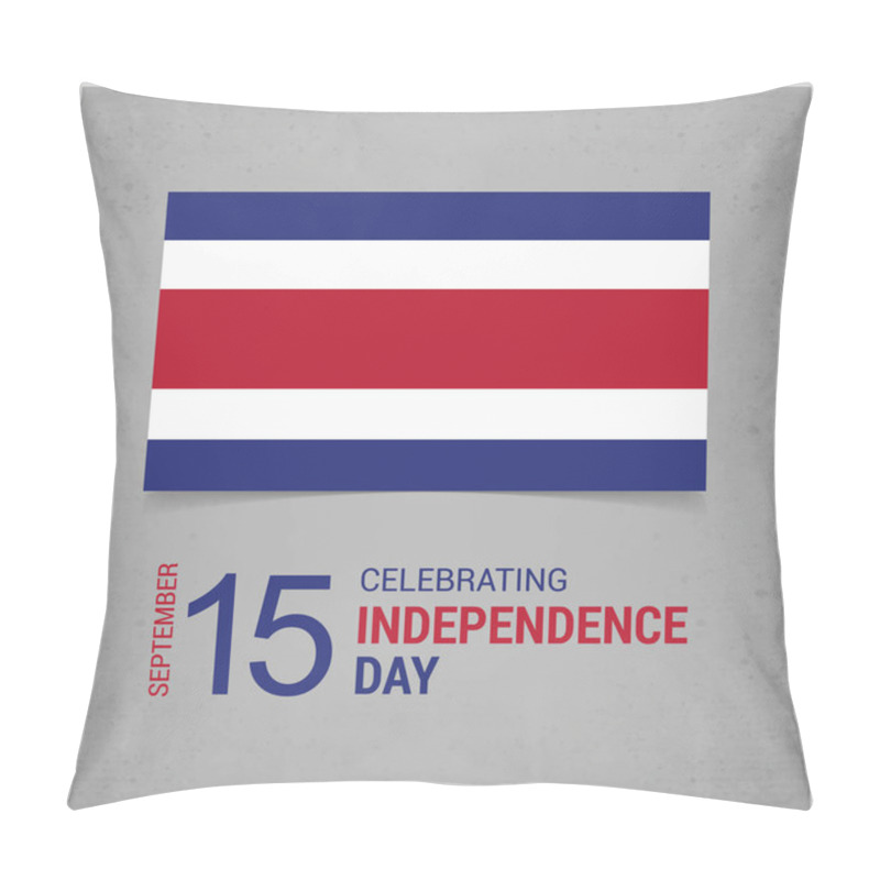 Personality  Costa Rica Independence Day Card Pillow Covers