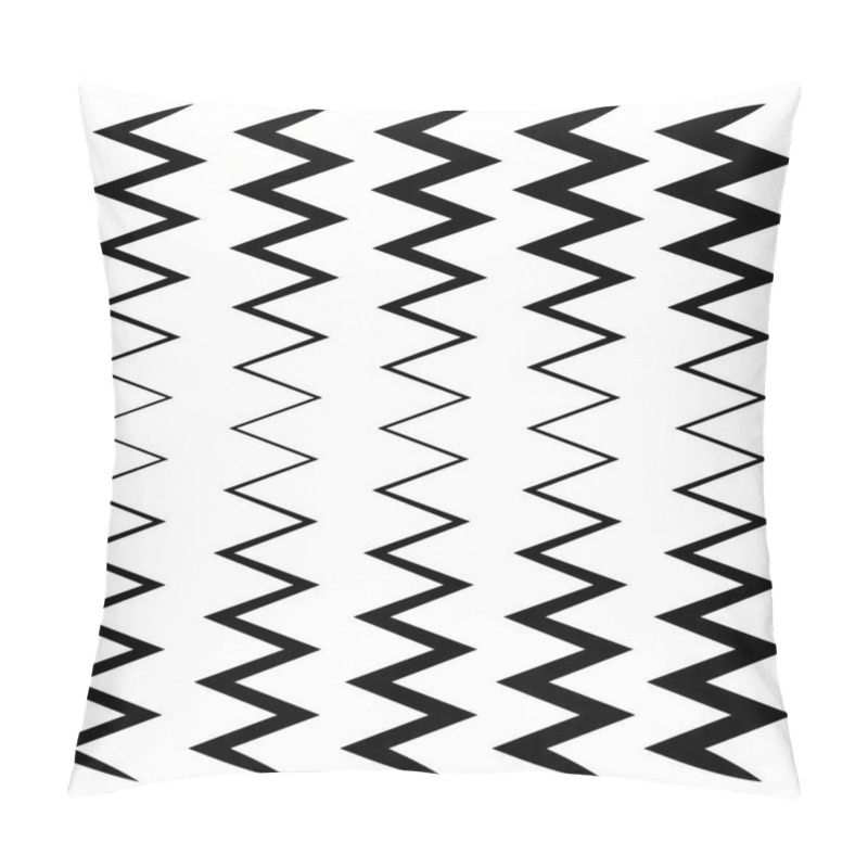 Personality  Zig-zag Lines Monochrome Pattern Pillow Covers