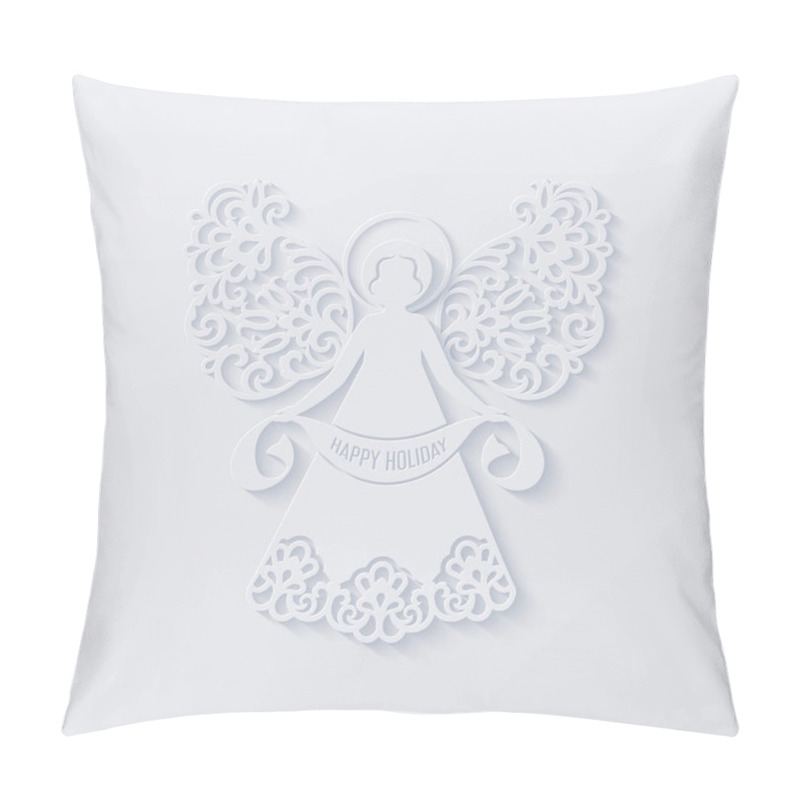 Personality  Beautiful Angel With Ornamental Wings And Halo Pillow Covers