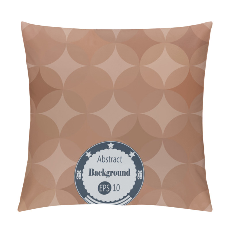 Personality  Abstract Background With Transparency Rounds. Vector Illustration. EPS 10 Pillow Covers