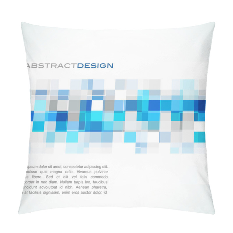 Personality  Blue Abstract Banner Pillow Covers