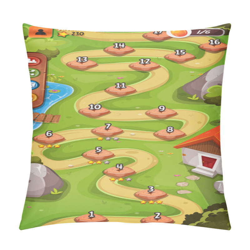 Personality  Spring Country Landscape For Game Background Pillow Covers