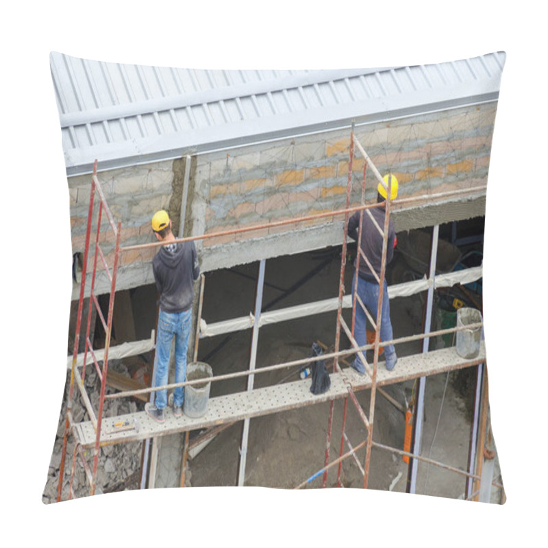 Personality  Construction Workers Plaster Wall Pillow Covers