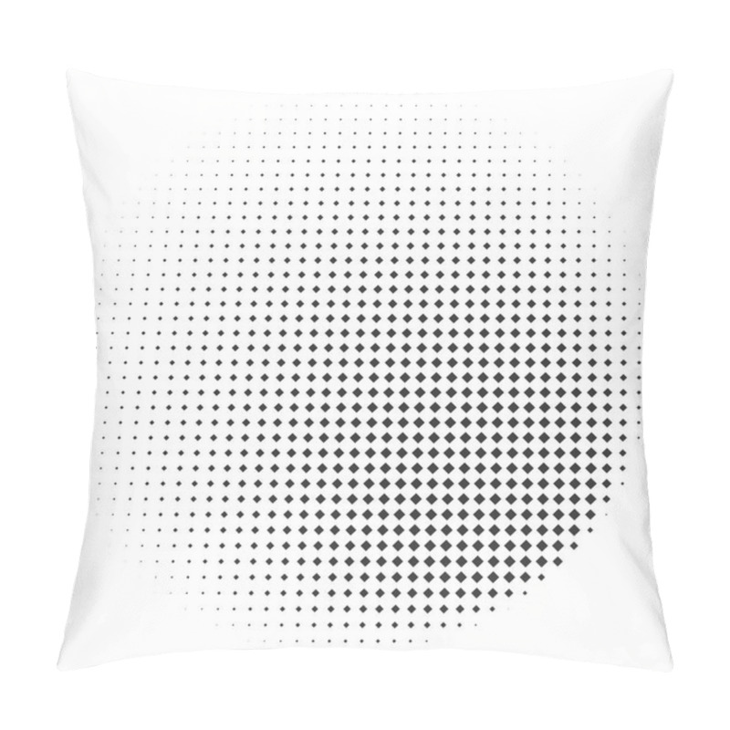 Personality  Abstract Halftone Texture With Rhombuses. Pillow Covers