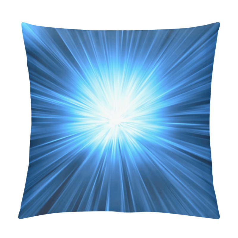 Personality  Blue Light Burst Pillow Covers