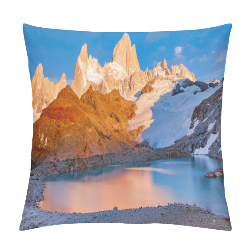 Personality  Amazing Sunrise View Of Fitz Roy Mountain. Pillow Covers