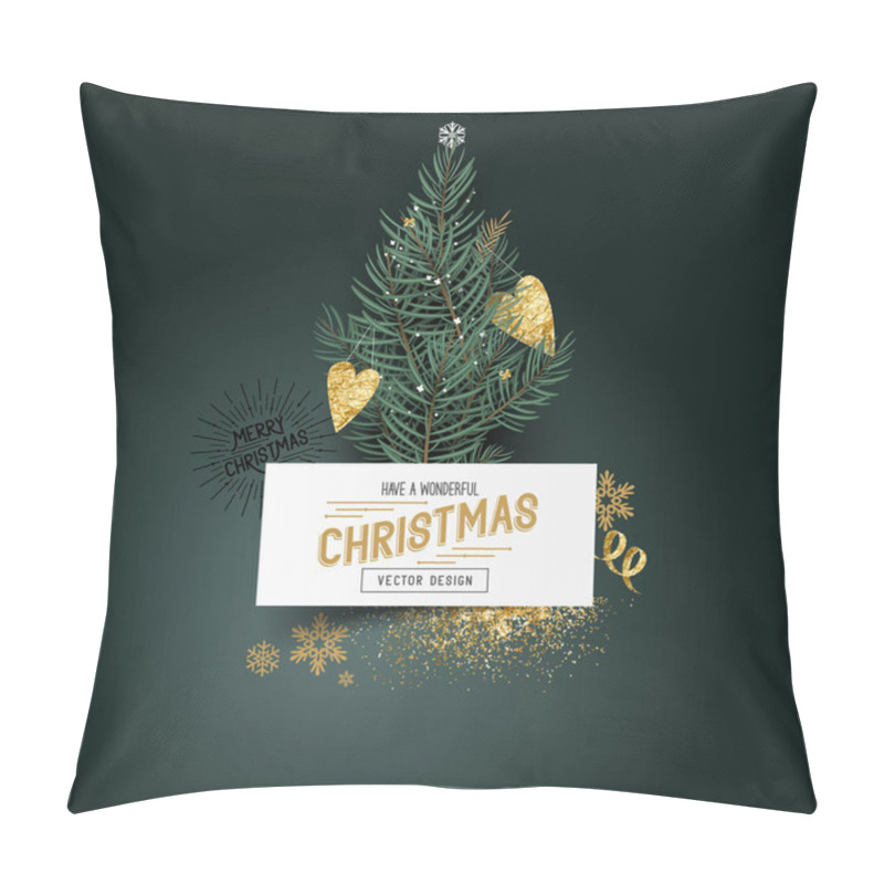 Personality  Christmas Pines And Decorations Pillow Covers