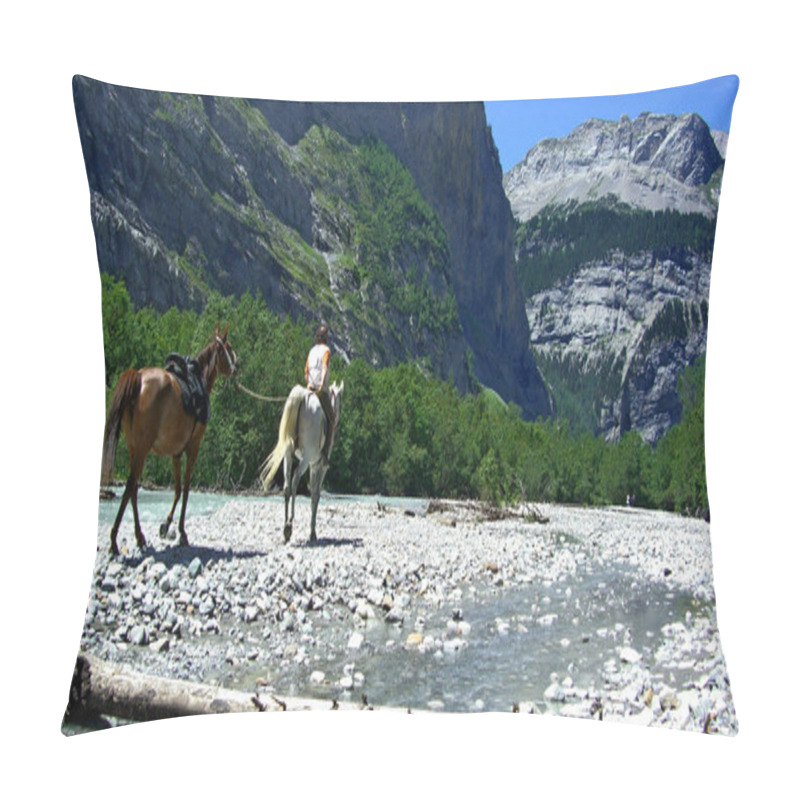 Personality  Scenic View Of Beautiful Alps Landscape Pillow Covers