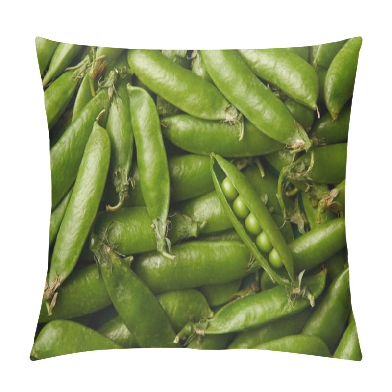 Personality  Full Frame Shot Of Ripe Pea Pods For Background Pillow Covers