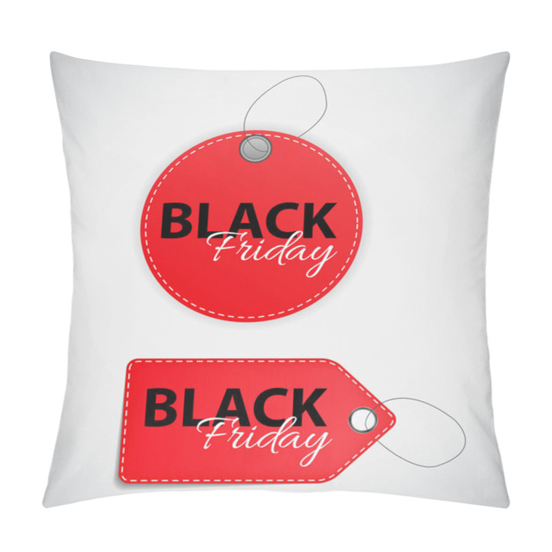 Personality  Black Friday Sale Label Vector Illustration Pillow Covers