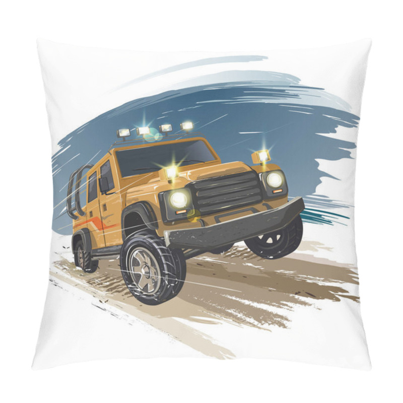 Personality  Car Off-road Pillow Covers