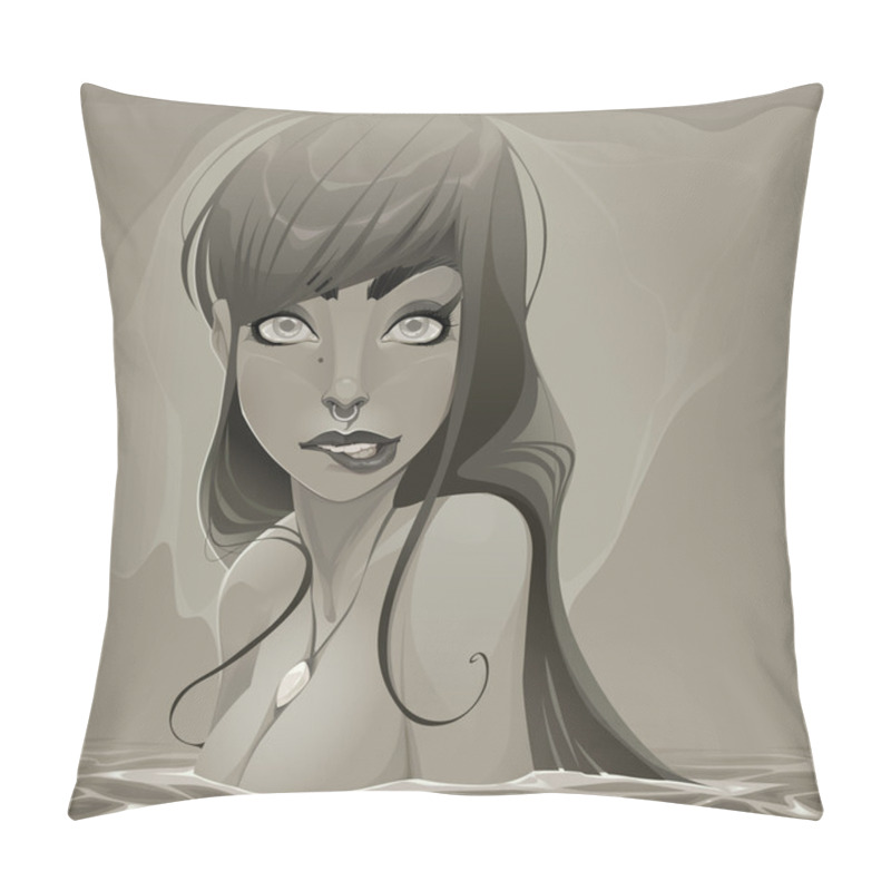 Personality  Portrait Of A Lady Pillow Covers