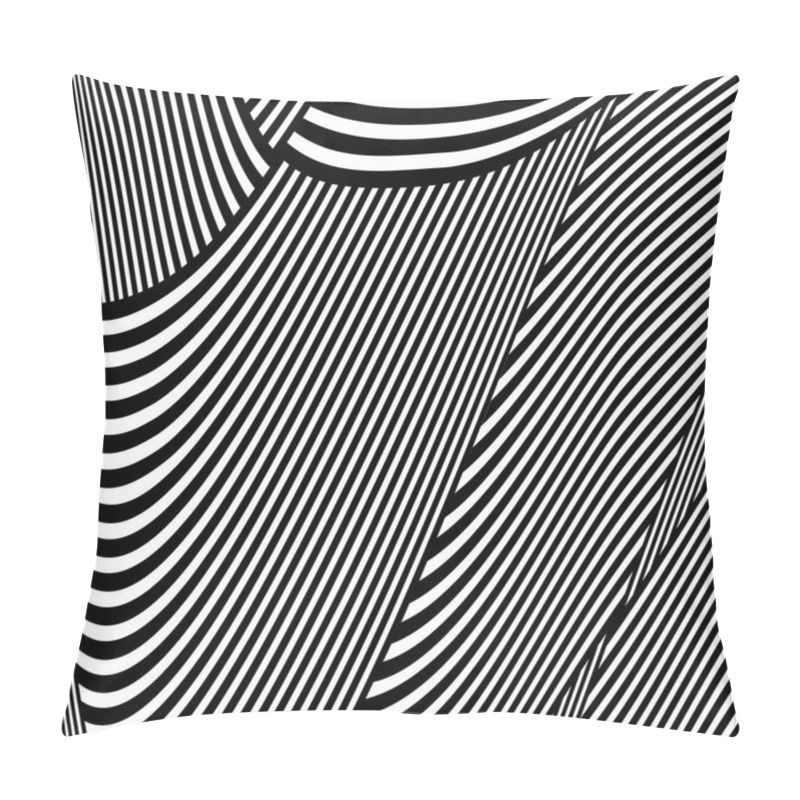 Personality  Op Art Pattern. Lines Texture.  Pillow Covers