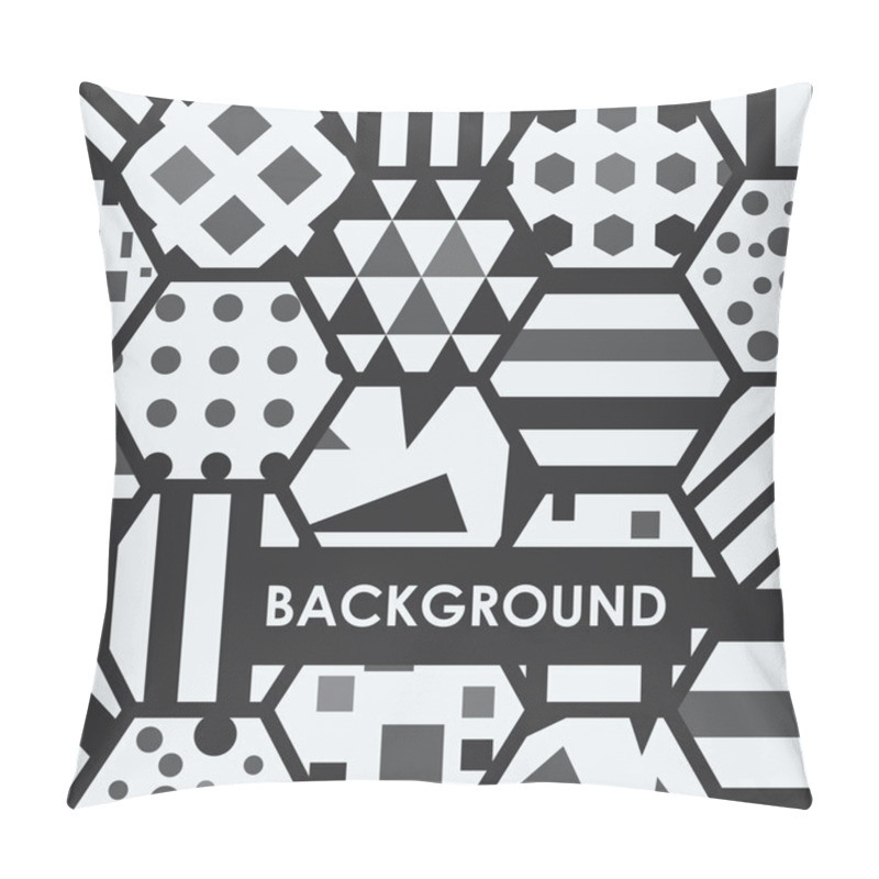 Personality  Hexagons With Various Patterns Pillow Covers