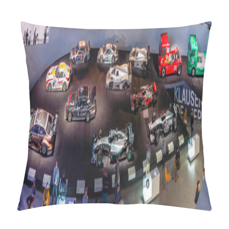 Personality  Panoramic View Of The Gallery Of Sports And Racing Cars Of Different Classes. Pillow Covers