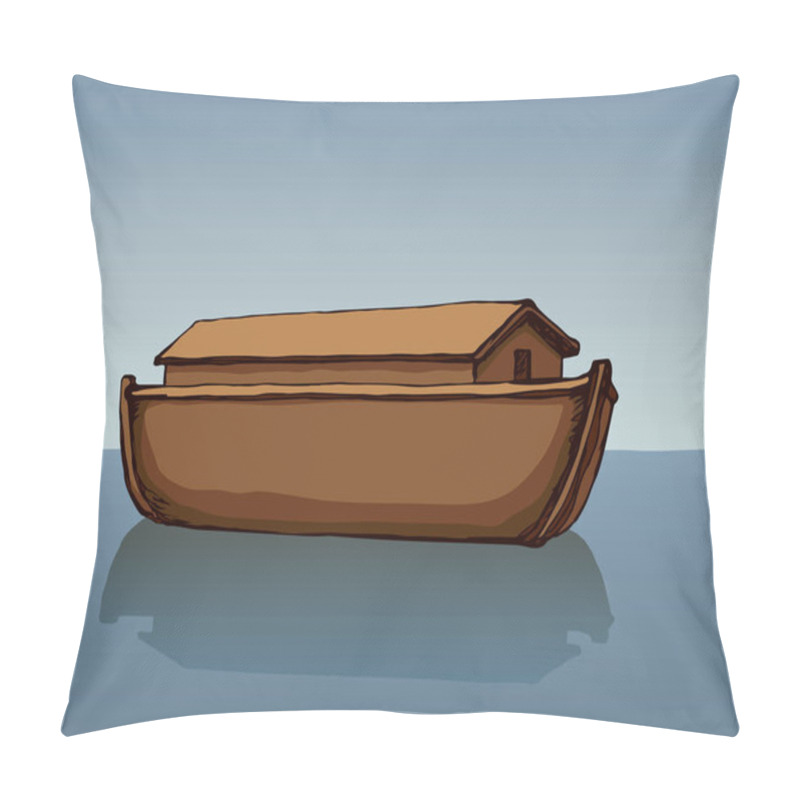 Personality  Biblical Noah's Ark. Vector Drawing Pillow Covers